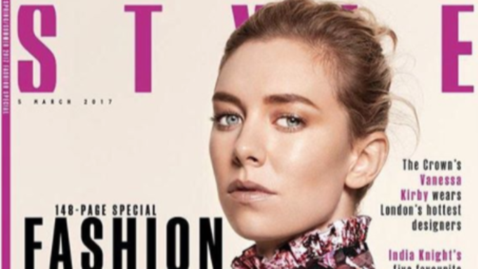 Vanessa Kirby on the cover of the Sunday Times Style