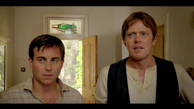 Kris Marshall and Kevin Bishop in A Few Less Men