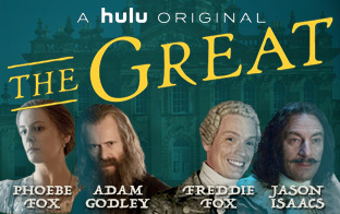 The Great starring the incredible Freddie Fox, Jason Isaacs, Adam Godley and Phoebe Fox. Available from the 19th November.