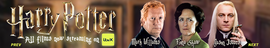 Harry Potter films starring our fabulous Mark Williams, Fiona Shaw and Jason Isaacs