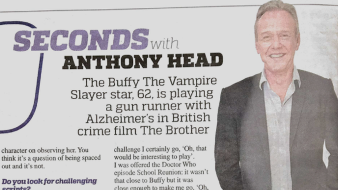 Anthony Head in the Metro!